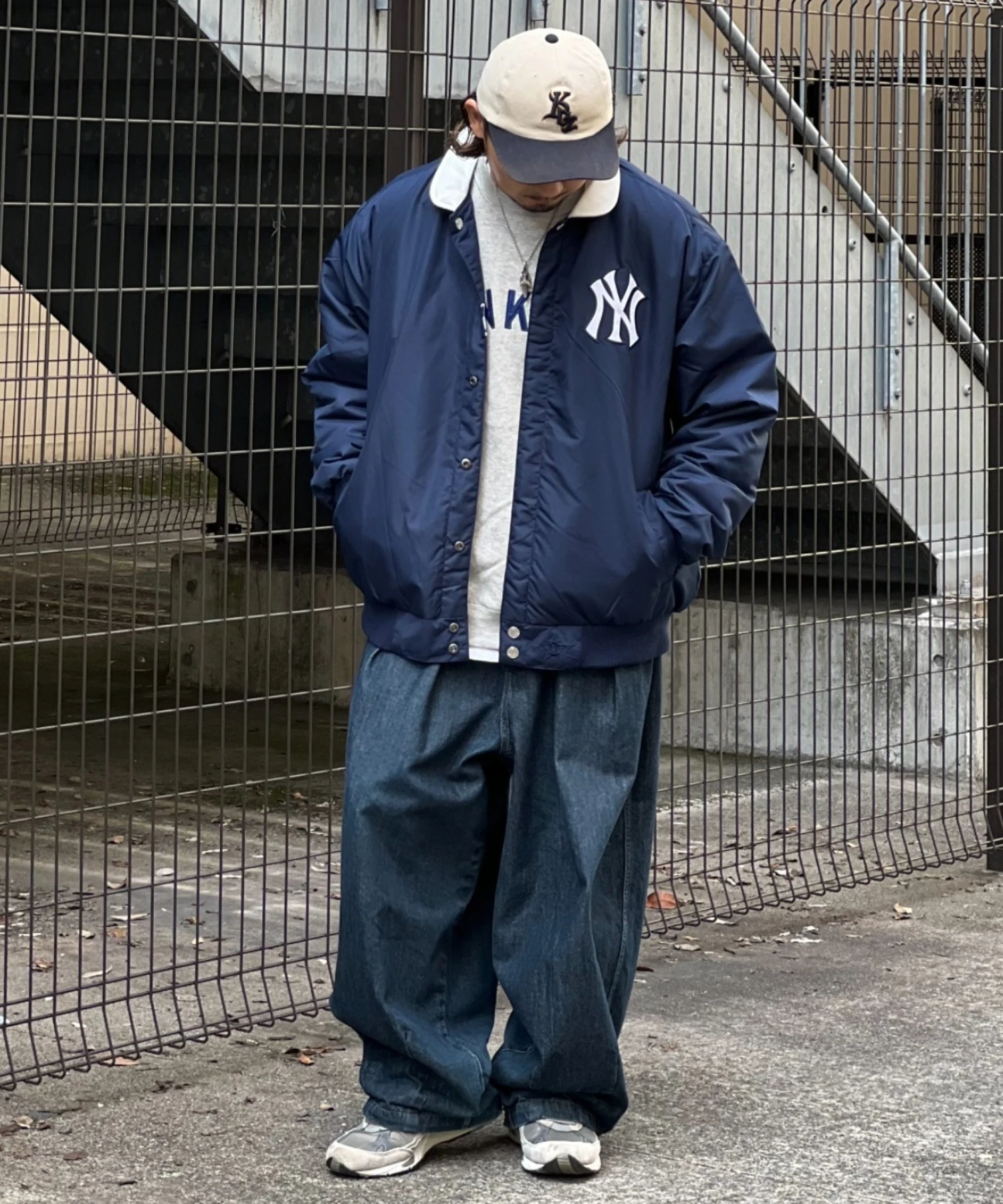 【新品未使用】　JH Design ナイロンリバーシブルジャケット JH Design/ジェイエイチデザイン reversible nylon &pu jacket