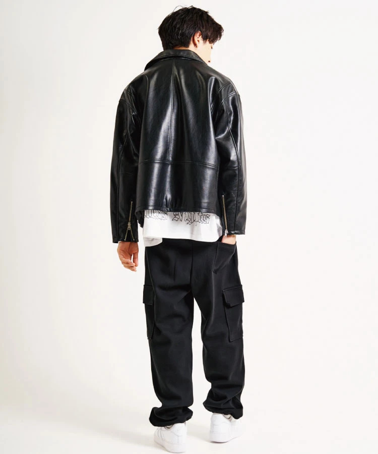 JE PU OVERSIZE DOUBLE RIDERS｜ファッション通販 SANKO BAZAAR