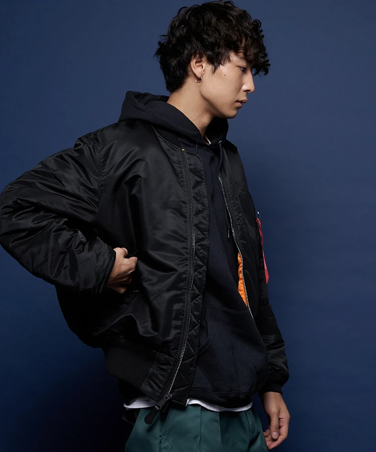 ALPHA / アルファ MA-1 JKT US SPEC NYLON H.TWL｜ファッション通販