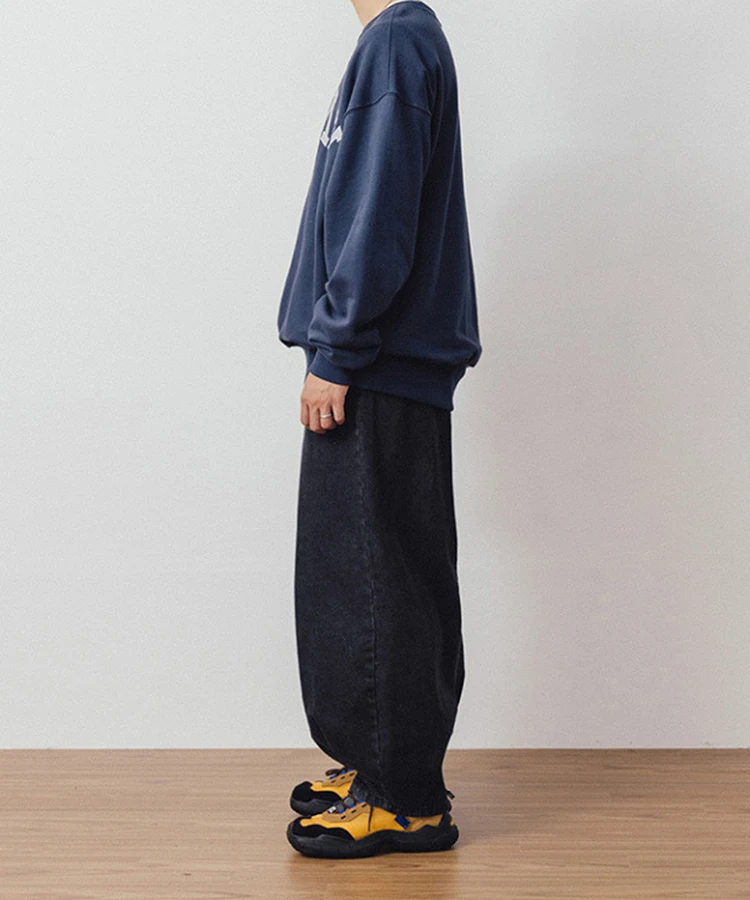 パンツ ANGLAN(アングラン)Unbalance Long Tuck Balloon Pants-