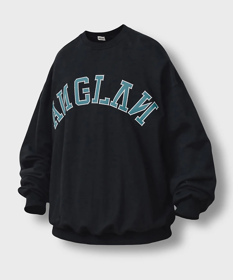 ANGLAN / アングラン-Applique Big Logo Sweat Shirt｜ファッション