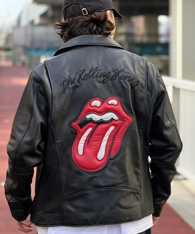 THE ROLLING STONES×JACKROSE】LAMB LEATHER W RIDERS