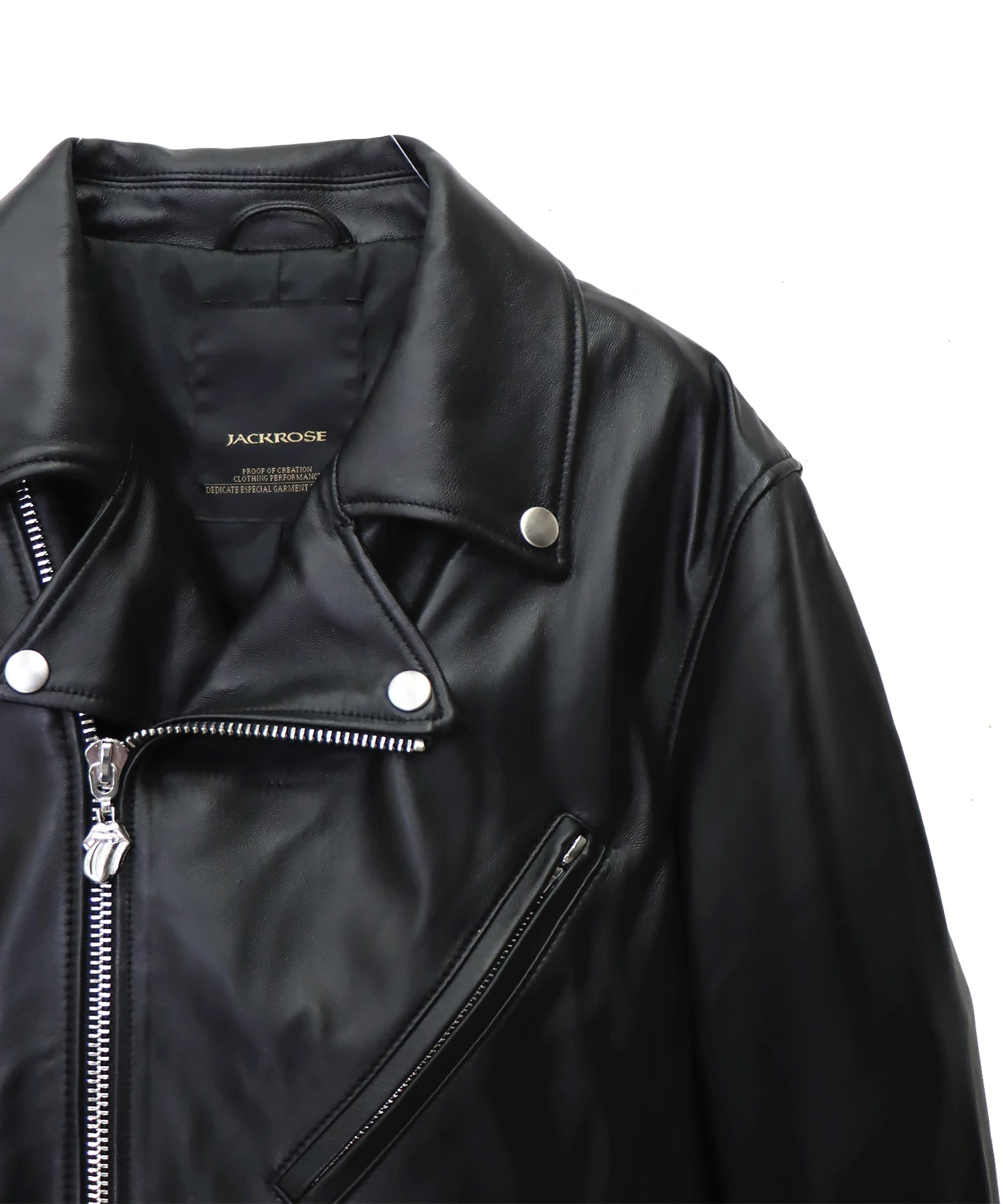 THE ROLLING STONES×JACKROSE】LAMB LEATHER W RIDERS(MENS)｜ファッション通販 SANKO  BAZAAR（サンコーバザール）