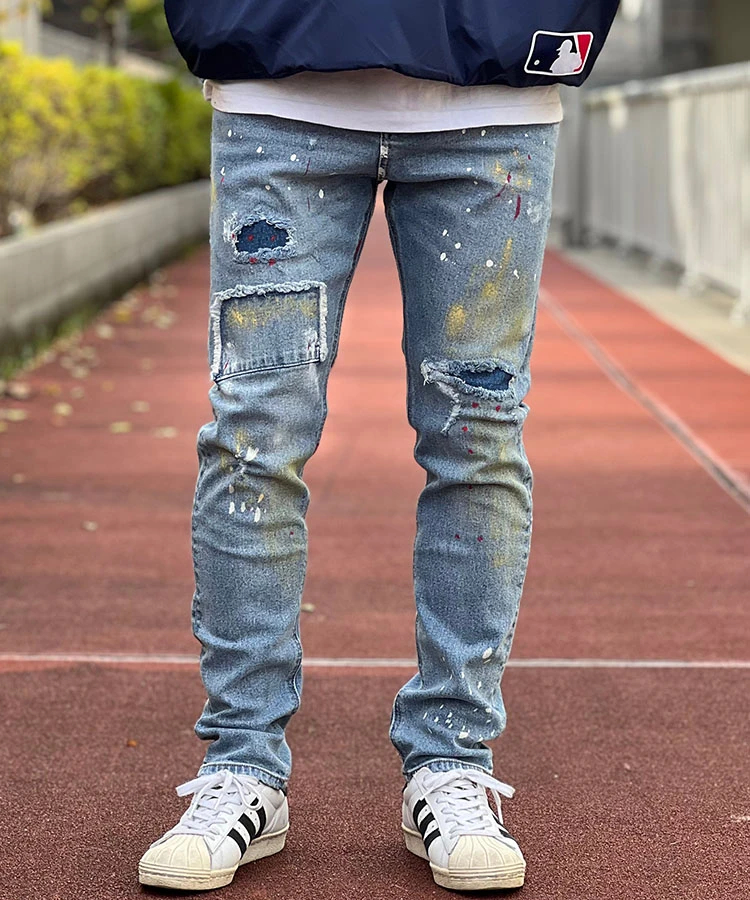 JACKROSE(ジャックローズ) |GA COLORFULL-PAINT TIGHT DENIM(MENS)