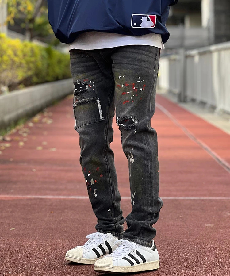 JACKROSE(ジャックローズ) |GA COLORFULL-PAINT TIGHT DENIM(MENS)
