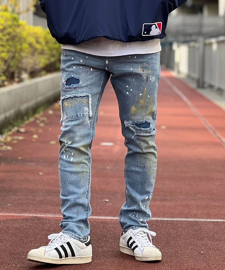 JACKROSE(ジャックローズ) |GA COLORFULL-PAINT TIGHT DENIM(MENS)