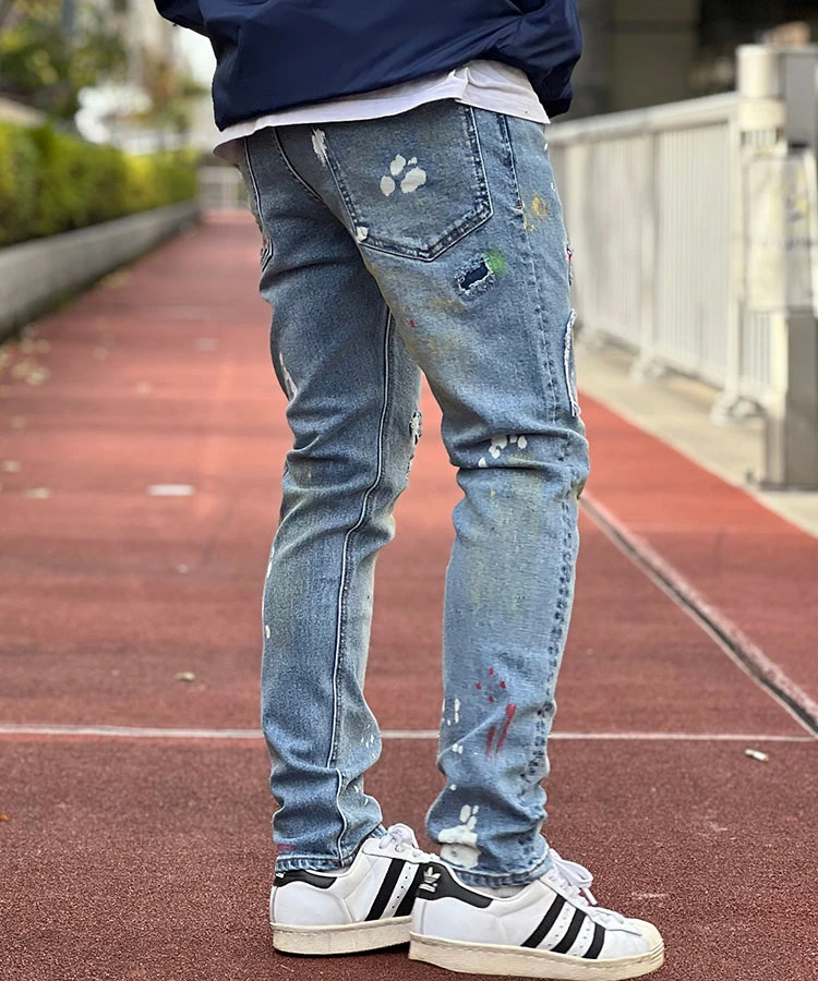 JACKROSE(ジャックローズ) |GA COLORFULL-PAINT TIGHT DENIM(MENS)