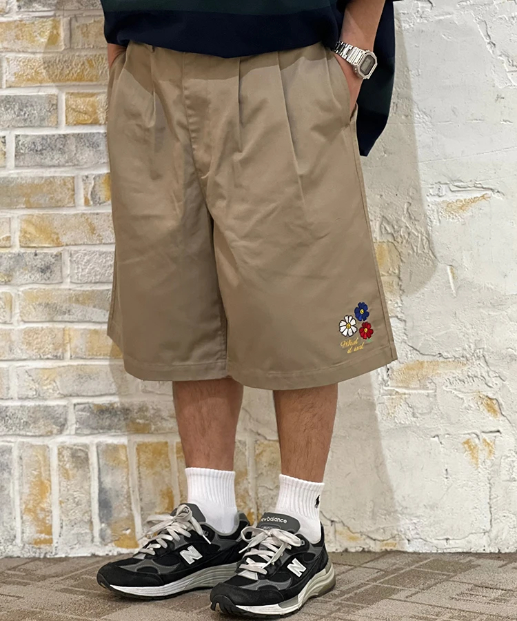 JACKROSE(ジャックローズ) |What it isNt-MG / ワットイットイズントバイマークゴンザレス 2H3-13878-TWO TUCK WIDE SHORTS