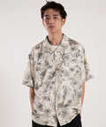 JACKROSE(ジャックローズ) |JE-FLOWER SATIN S/S SHIRT