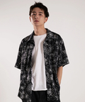 JACKROSE(ジャックローズ) |JE-FLOWER SATIN S/S SHIRT