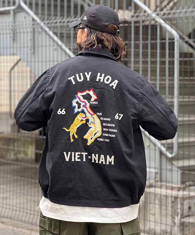 HOUSTON ヒューストン 51351 VIETNAM JACKET (MAP) ベトナムジャケット