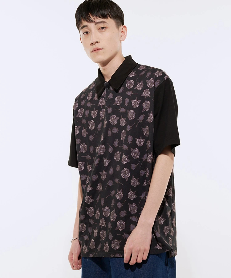 JE-総柄ROSE POLO｜ファッション通販 SANKO BAZAAR（サンコーバザール）