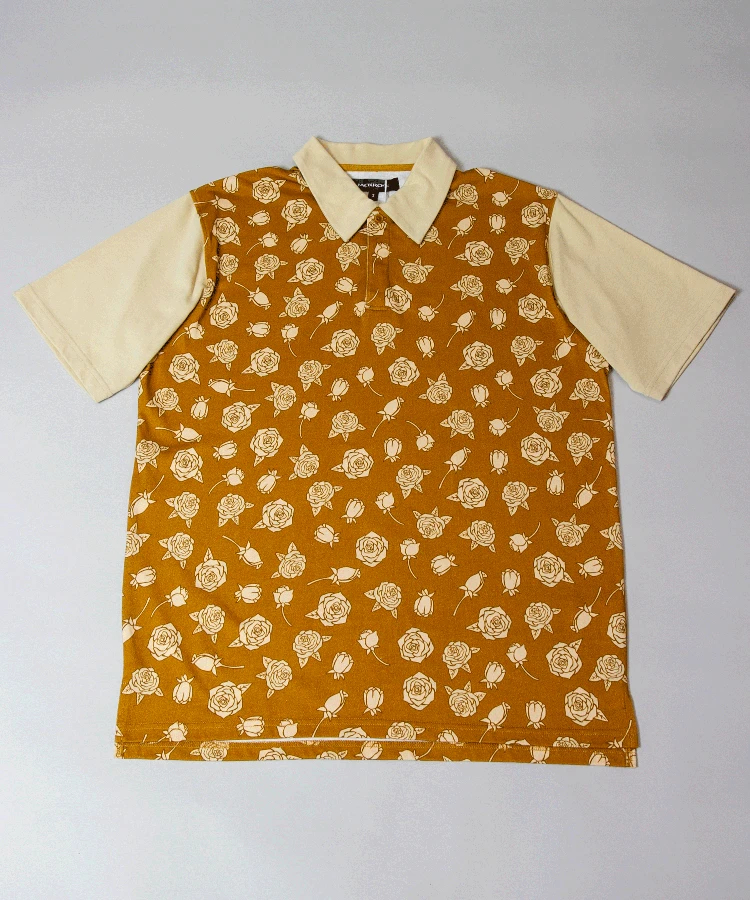 JE-総柄ROSE POLO｜ファッション通販 SANKO BAZAAR（サンコーバザール）