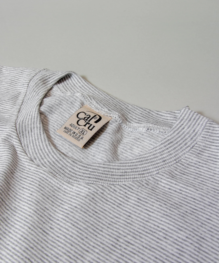 JACKROSE(ジャックローズ) |Cal Cru/カルクルー Adult 1/16 microstripe-SS TEE(MENS)