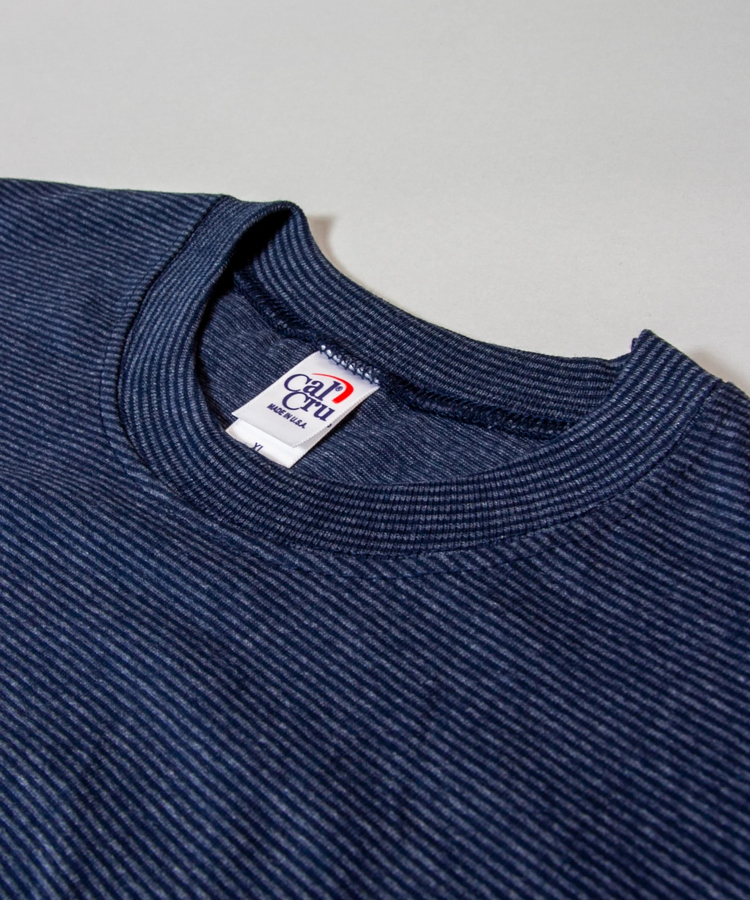 JACKROSE(ジャックローズ) |Cal Cru/カルクルー Adult 1/16 microstripe-SS TEE(MENS)