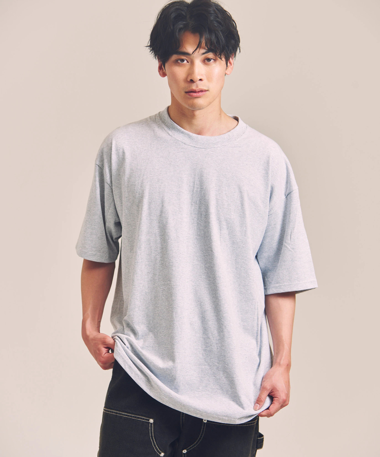 JACKROSE(ジャックローズ) |Cal Cru/カルクルー Adult 1/16 microstripe-SS TEE(MENS)