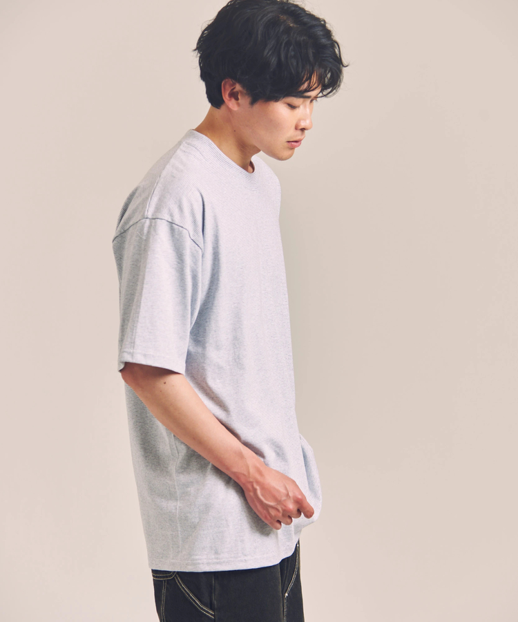 JACKROSE(ジャックローズ) |Cal Cru/カルクルー Adult 1/16 microstripe-SS TEE(MENS)