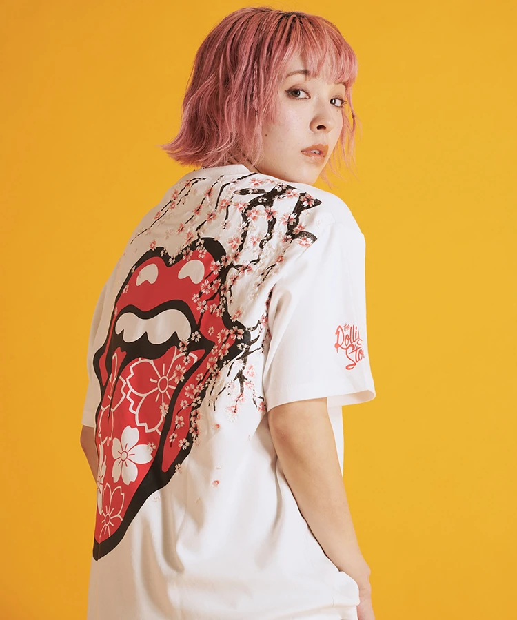 THE ROLLING STONES×JACKROSE】ORIENTAL FLOWER SS TEE｜ファッション 