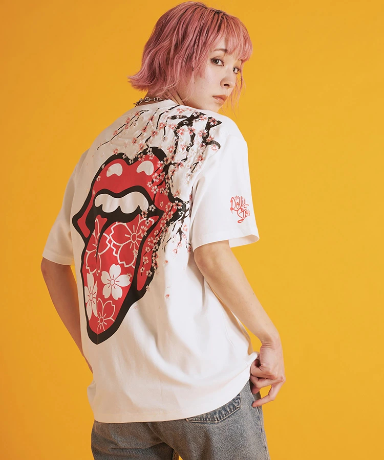 THE ROLLING STONES×JACKROSE】ORIENTAL FLOWER SS TEE｜ファッション 