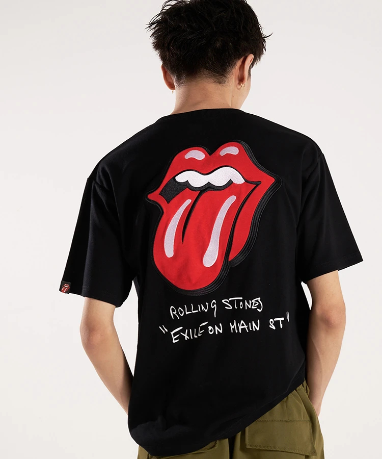 THE ROLLING STONES×JACKROSE】PATCHWORK LOGO SS TEE｜ファッション