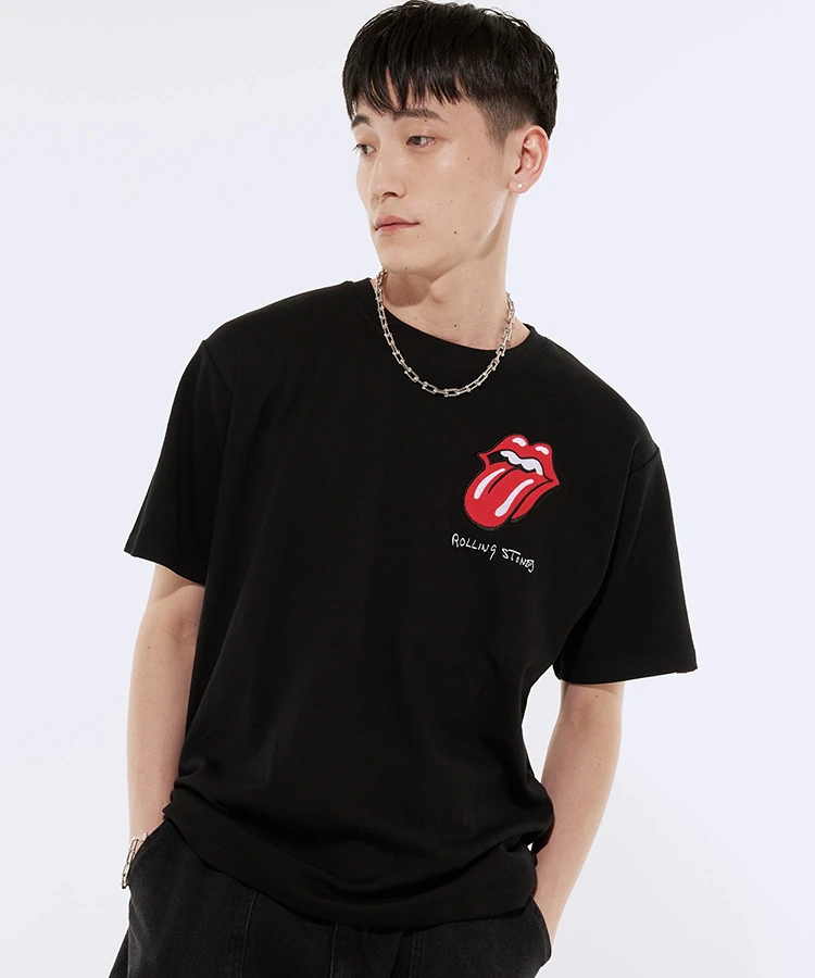 THE ROLLING STONES×JACKROSE】PATCHWORK LOGO SS TEE｜ファッション