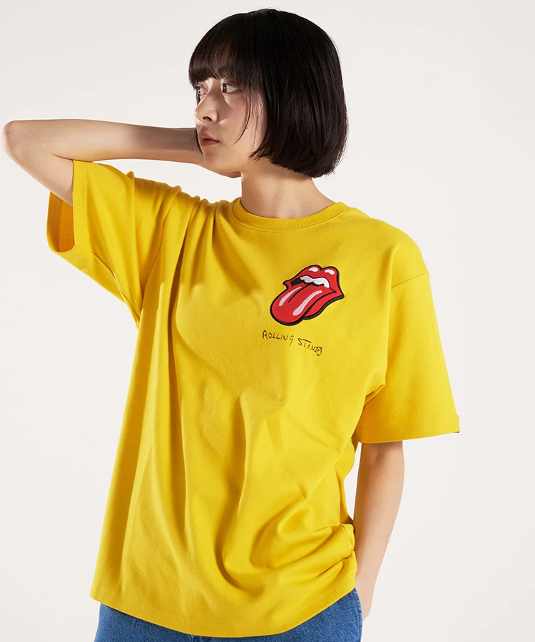 THE ROLLING STONES×JACKROSE】PATCHWORK LOGO SS TEE｜ファッション