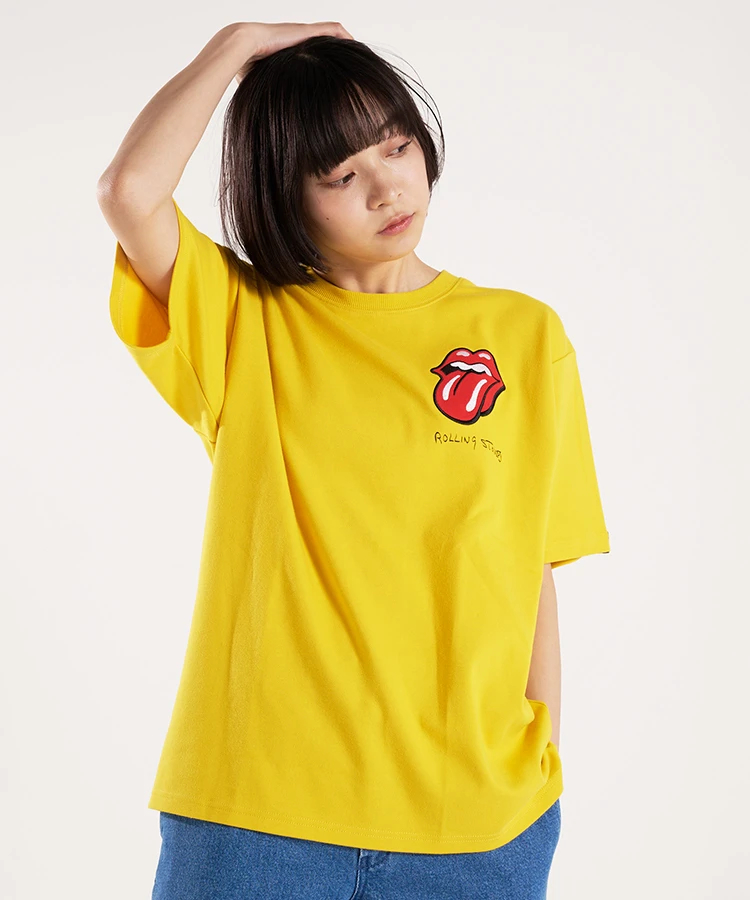 THE ROLLING STONES×JACKROSE】PATCHWORK LOGO SS TEE｜ファッション