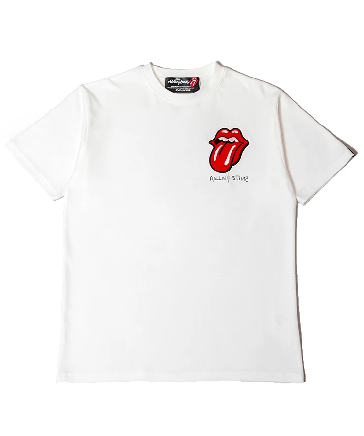 THE ROLLING STONES×JACKROSE】PATCHWORK LOGO SS TEE｜ファッション