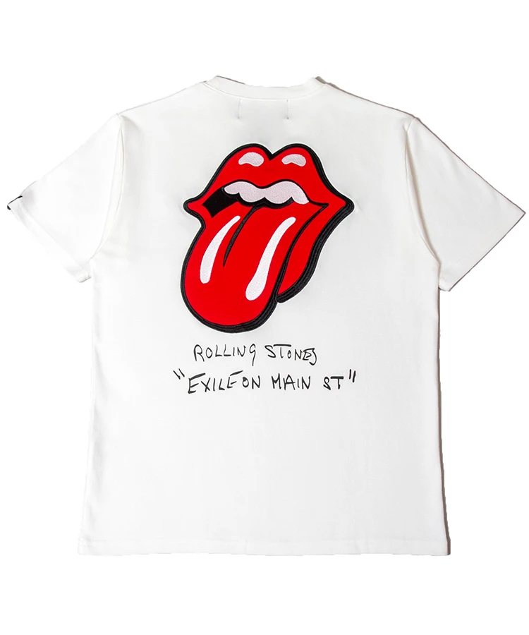 THE ROLLING STONES×JACKROSE】PATCHWORK LOGO SS TEE｜ファッション