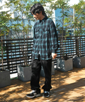 JACKROSE(ジャックローズ) |JE-OMBRE CHECK DAMAGE LS SHIRT