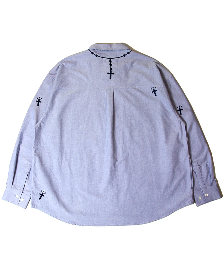 JACKROSE(ジャックローズ) |JE-ロザリオ刺繍 LS SHIRT(MENS)
