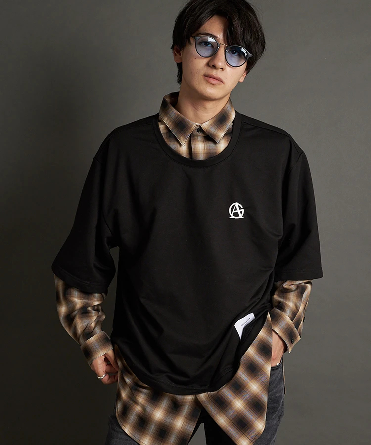 JACKROSE(ジャックローズ) |GA SHIRT-LAYERED TOP LS(MENS)