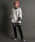 JACKROSE(ジャックローズ) |GA SHIRT-LAYERED TOP LS(MENS)