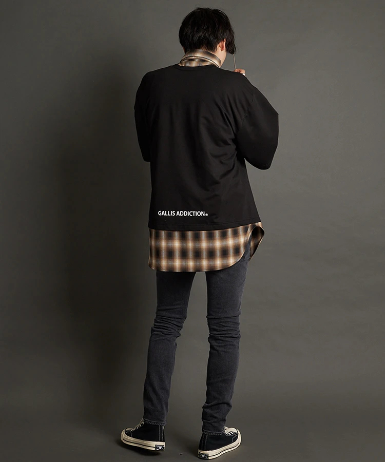 JACKROSE(ジャックローズ) |GA SHIRT-LAYERED TOP LS(MENS)