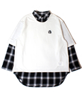 JACKROSE(ジャックローズ) |GA SHIRT-LAYERED TOP LS(MENS)