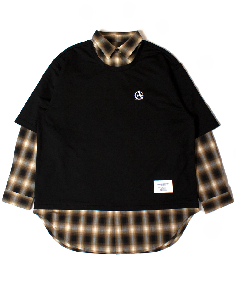 JACKROSE(ジャックローズ) |GA SHIRT-LAYERED TOP LS(MENS)