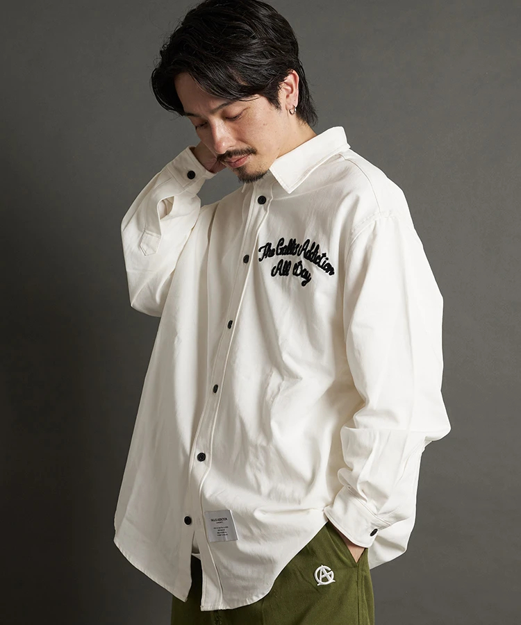 JACKROSE(ジャックローズ) |GA CHAIN 刺繍 L/S SHIRT(MENS)