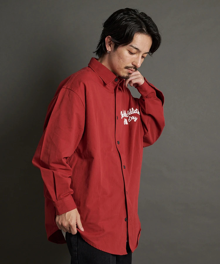 JACKROSE(ジャックローズ) |GA CHAIN 刺繍 L/S SHIRT(MENS)