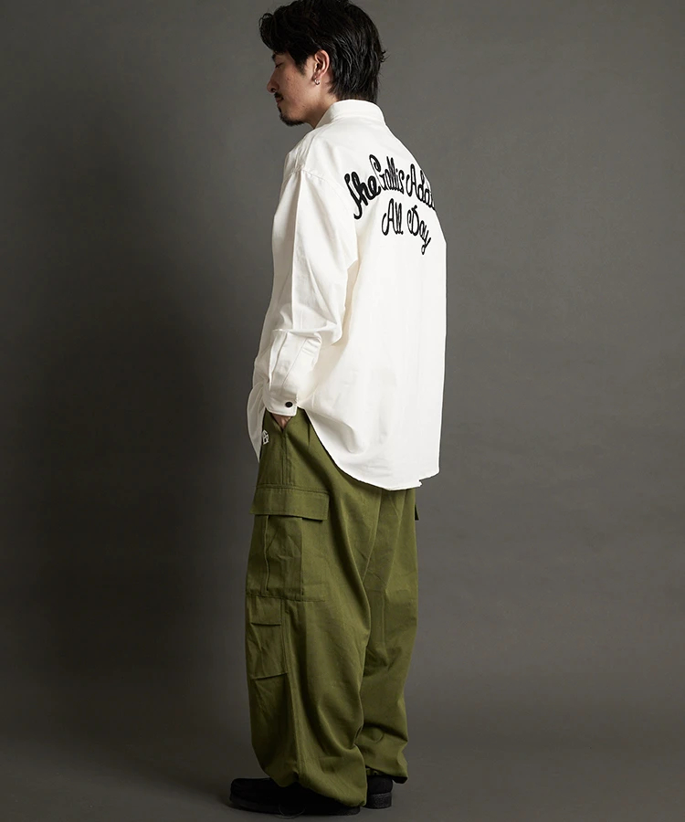 JACKROSE(ジャックローズ) |GA CHAIN 刺繍 L/S SHIRT(MENS)