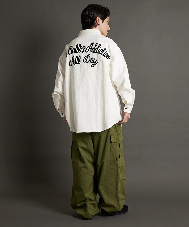 JACKROSE(ジャックローズ) |GA CHAIN 刺繍 L/S SHIRT(MENS)