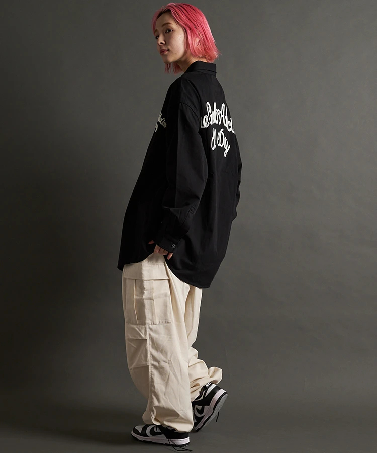 JACKROSE(ジャックローズ) |GA CHAIN 刺繍 L/S SHIRT(MENS)