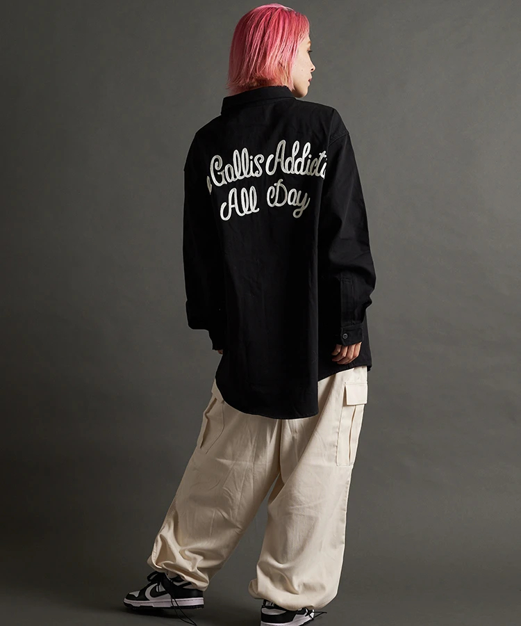 JACKROSE(ジャックローズ) |GA CHAIN 刺繍 L/S SHIRT(MENS)