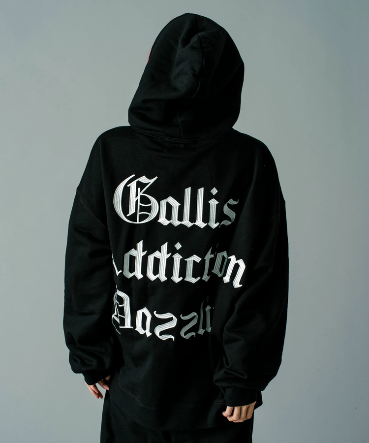 JACKROSE(ジャックローズ) |GA 裏毛OLD-ENGLISH刺繍HOODIE(MENS)