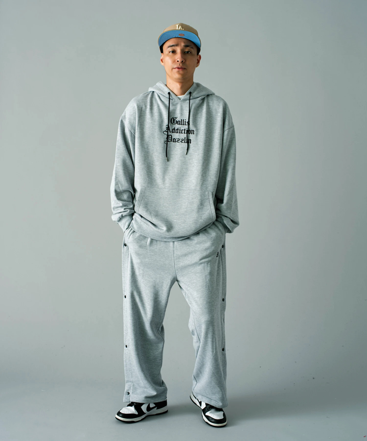 JACKROSE(ジャックローズ) |GA 裏毛OLD-ENGLISH刺繍HOODIE(MENS)