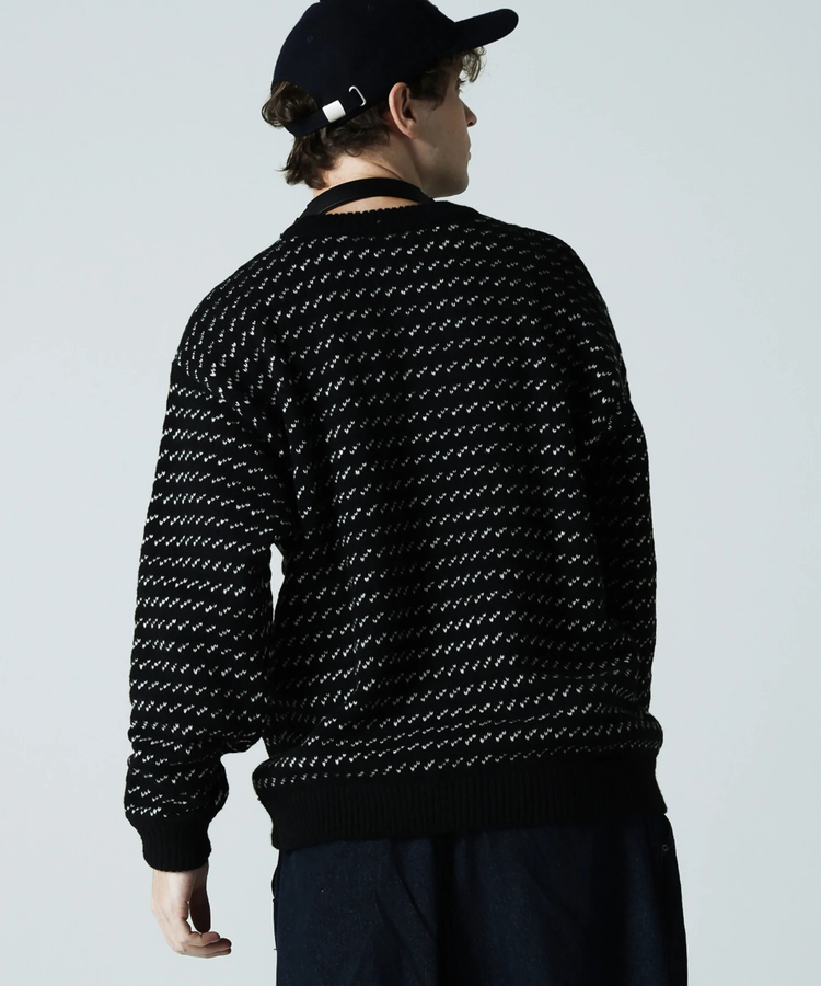 JACKROSE(ジャックローズ) |JE バーズアイジャガードニット(MENS)