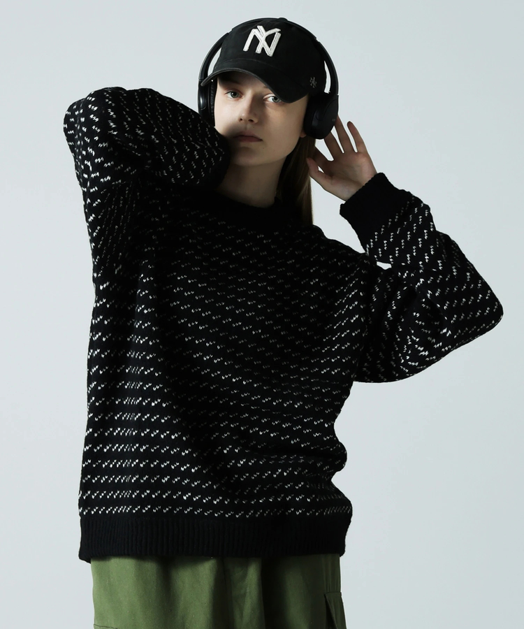 JACKROSE(ジャックローズ) |JE バーズアイジャガードニット(MENS)