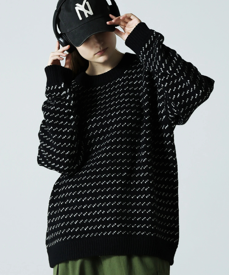 JACKROSE(ジャックローズ) |JE バーズアイジャガードニット(MENS)