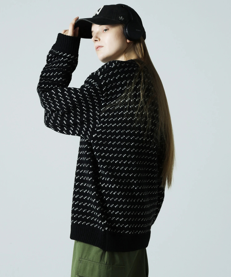 JACKROSE(ジャックローズ) |JE バーズアイジャガードニット(MENS)