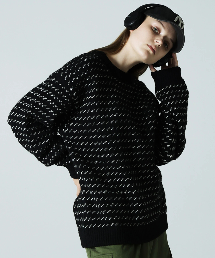 JACKROSE(ジャックローズ) |JE バーズアイジャガードニット(MENS)
