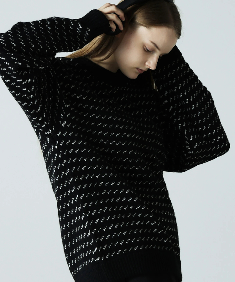 JACKROSE(ジャックローズ) |JE バーズアイジャガードニット(MENS)